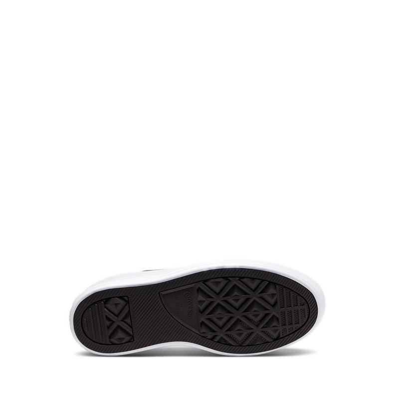 Converse Chuck Taylor All Star Move Platform Women's Sneakers - Black/Natural Ivory/White · v9