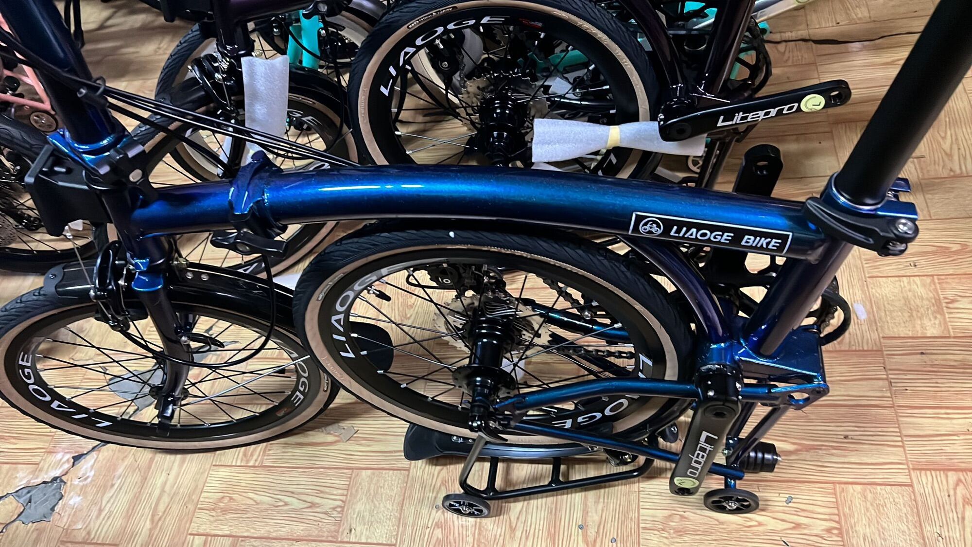[LIAOGE BIKE] Liaoge trifold bike version 4=3.4 (liaoge666) 9 speed external gears Shimano Sora · v5