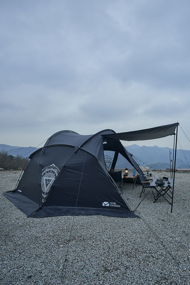 MOBI GARDEN Camping Tent 2-3 Person Waterproof Rainproof Windproof Portable Large Space 4 Season Backpacking Hiking