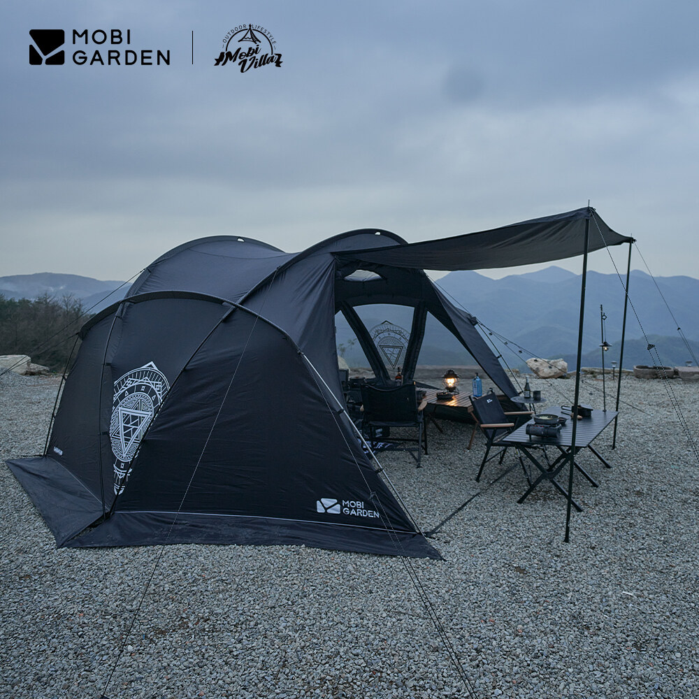 MOBI GARDEN Camping Tent 2-3 Person Waterproof Rainproof Windproof Portable Large Space 4 Season Backpacking Hiking · v67