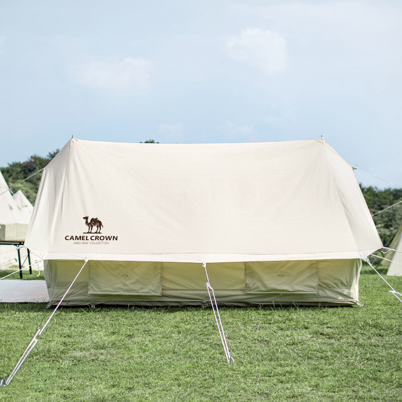 CAMELCROWN Extend 3-4 Person Large Area Outdoor Waterproof Sun Shelter Hiking Traveling Cotton Tent