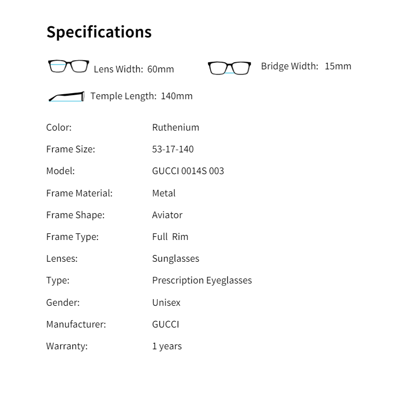 [SOONG CHOON OPTICS]  GUCCI GG0014S 003 · v3