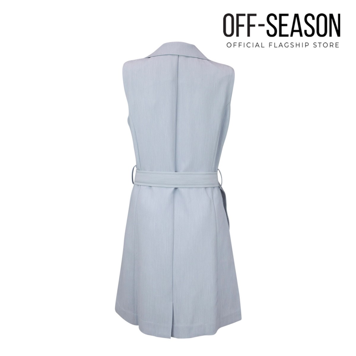 Off-Season Clearance Xinnatex Dawn Blue Blazer Sleeveless Dress