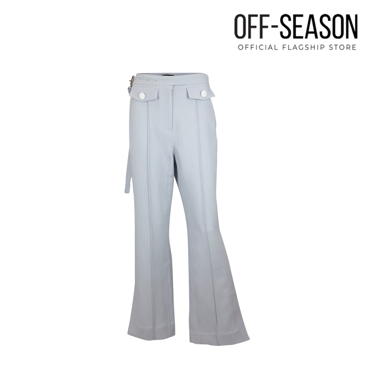 Off-Season Clearance Xinnatex Dawn Blue Flared Trousers · v2