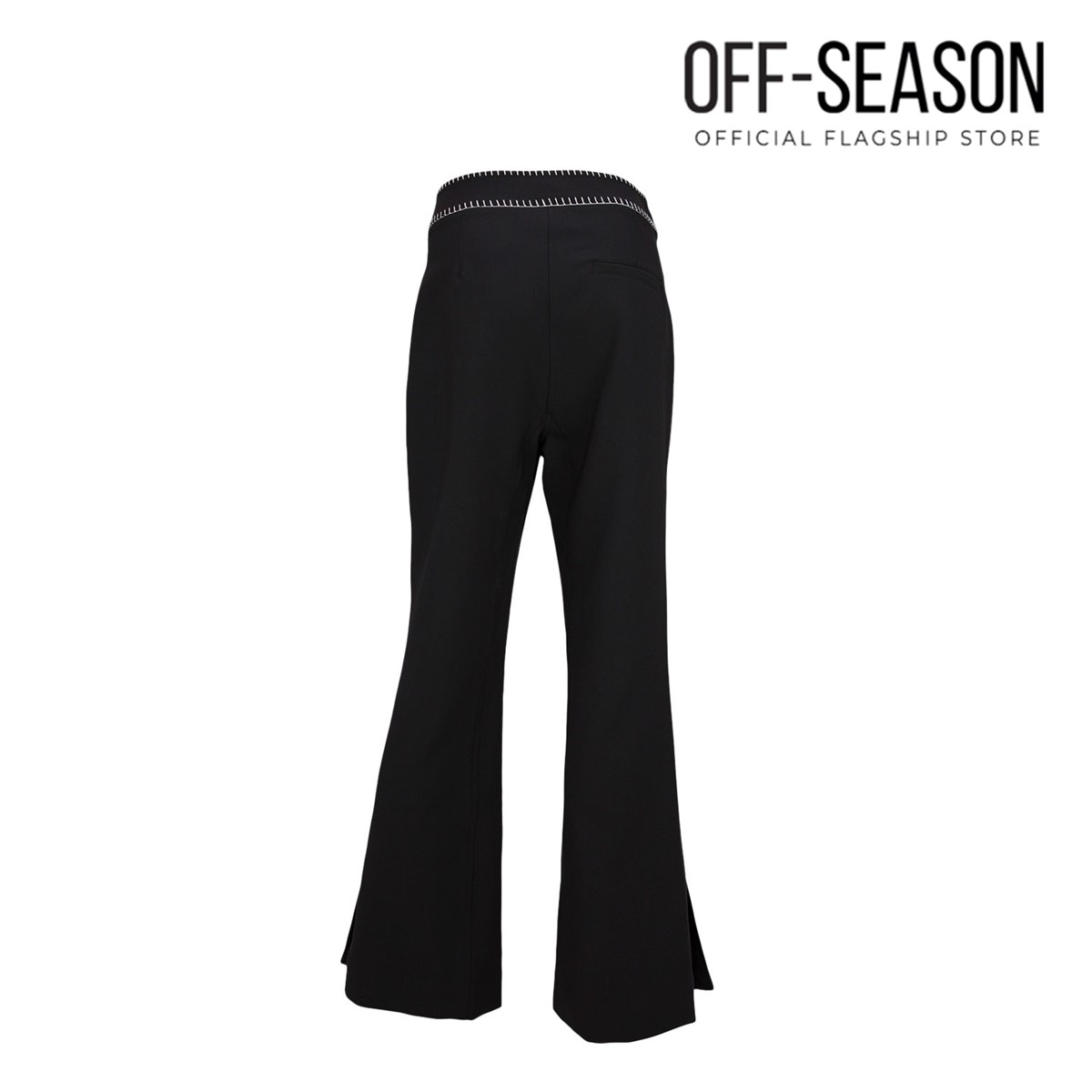 Off-Season Clearance Xinnatex Flared Trousers in Black, Dawn Blue & Pale Green · v2