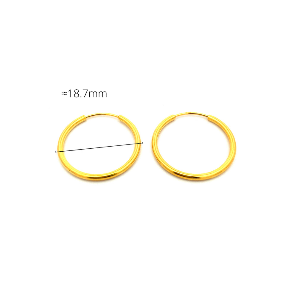 Top Cash Jewellery Schlaufenohrringe aus 916 Gold