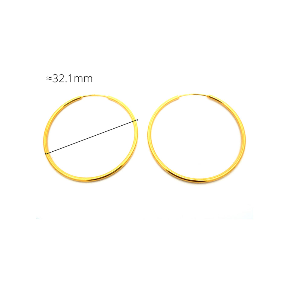 Top Cash Jewellery Schlaufenohrringe aus 916 Gold