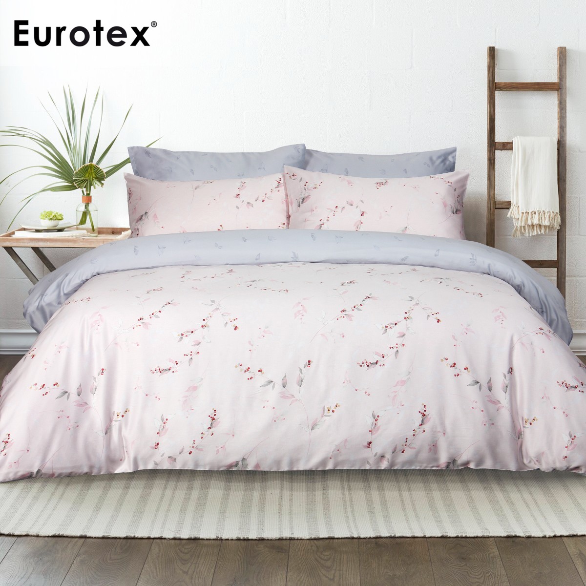 Eurotex Mod Living, 1200 Thread Count, 100% TENCEL™ Fibers, Fitted Bedsheet Set / Bedset, Aria