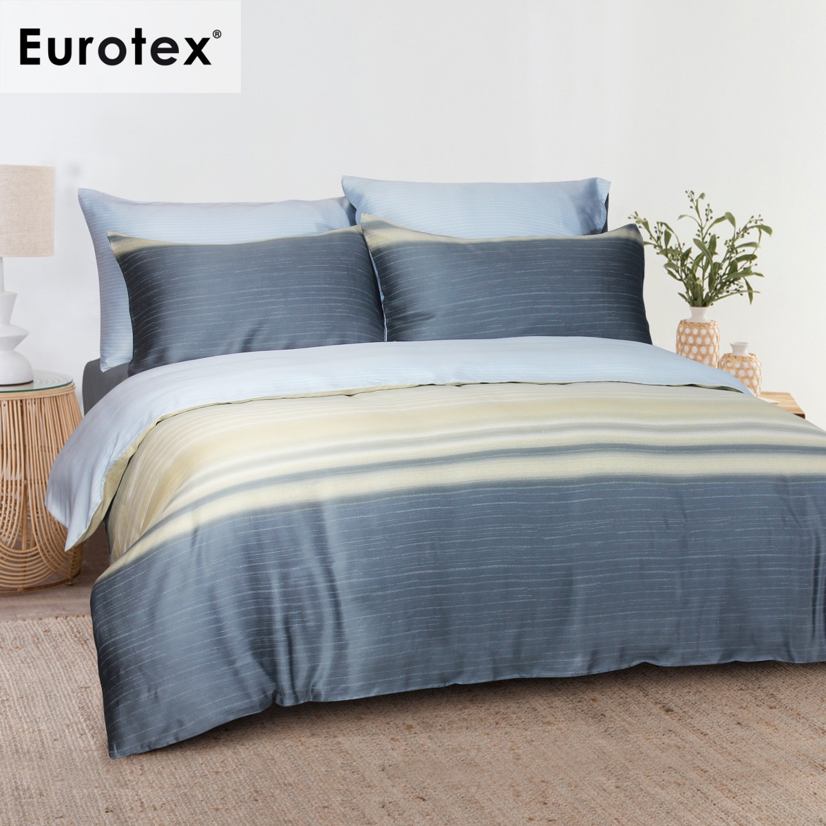 Eurotex Mod Living, 1200 İplik Sayısı, %100 TENCEL™ Elyaf, Lastikli Çarşaf Takımı/Yatak Takımı, Kegan