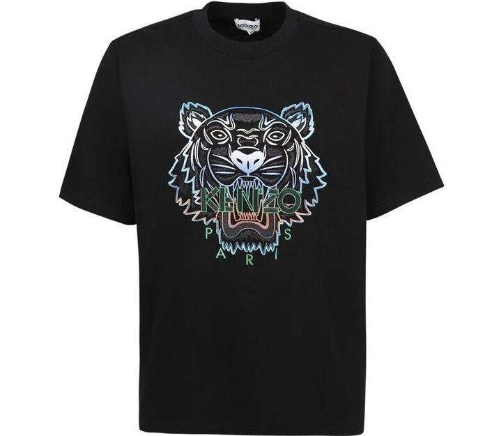 [Jshopspree]Authentic Kenzo Embroidered Tiger Eye Print Tee