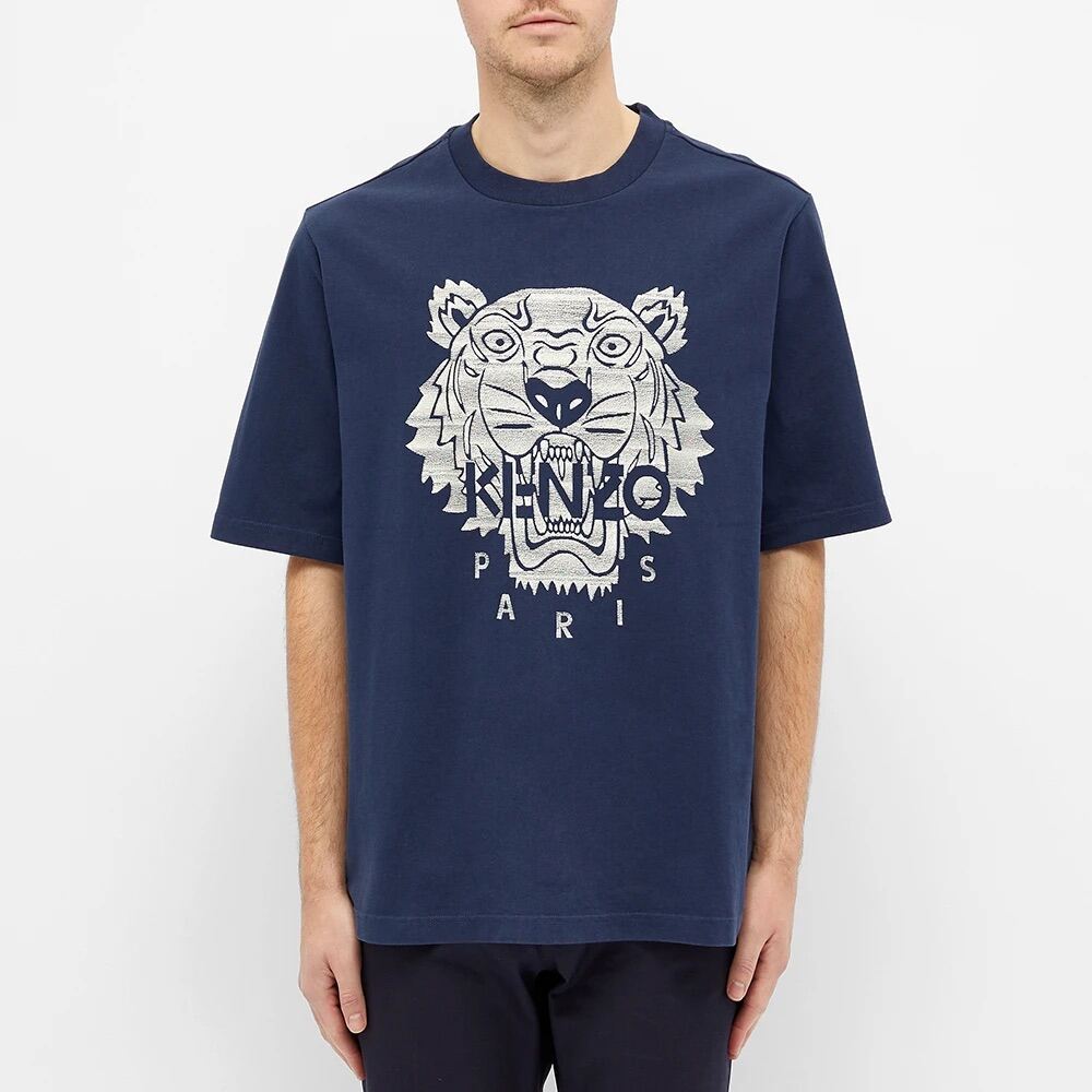 [Jshopspree]Authentic Kenzo Embroidered Tiger Eye Print Tee · v4
