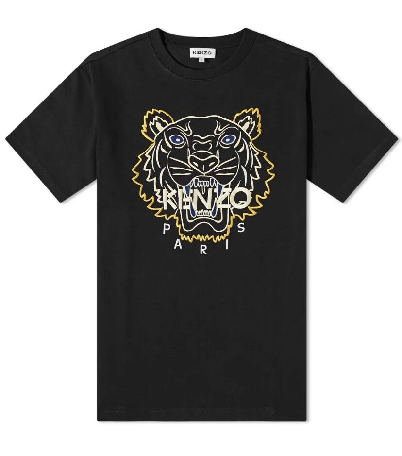 [Jshopspree]Authentic Kenzo Embroidered Tiger Eye Print Tee · v4