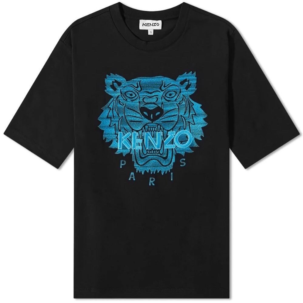 [Jshopspree]Authentic Kenzo Embroidered Tiger Eye Print Tee · v4