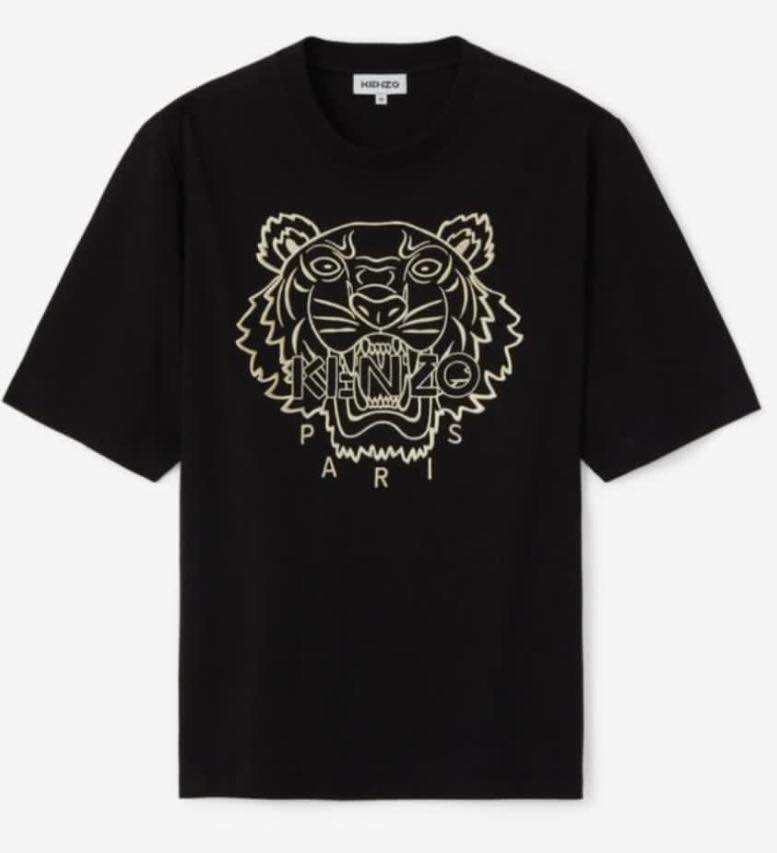 [Jshopspree]Authentic Kenzo Embroidered Tiger Eye Print Tee · v4