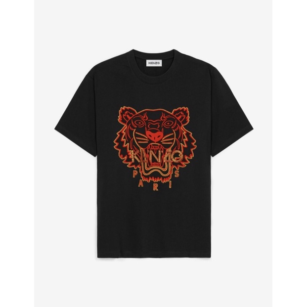 [Jshopspree]Authentic Kenzo Embroidered Tiger Eye Print Tee · v4