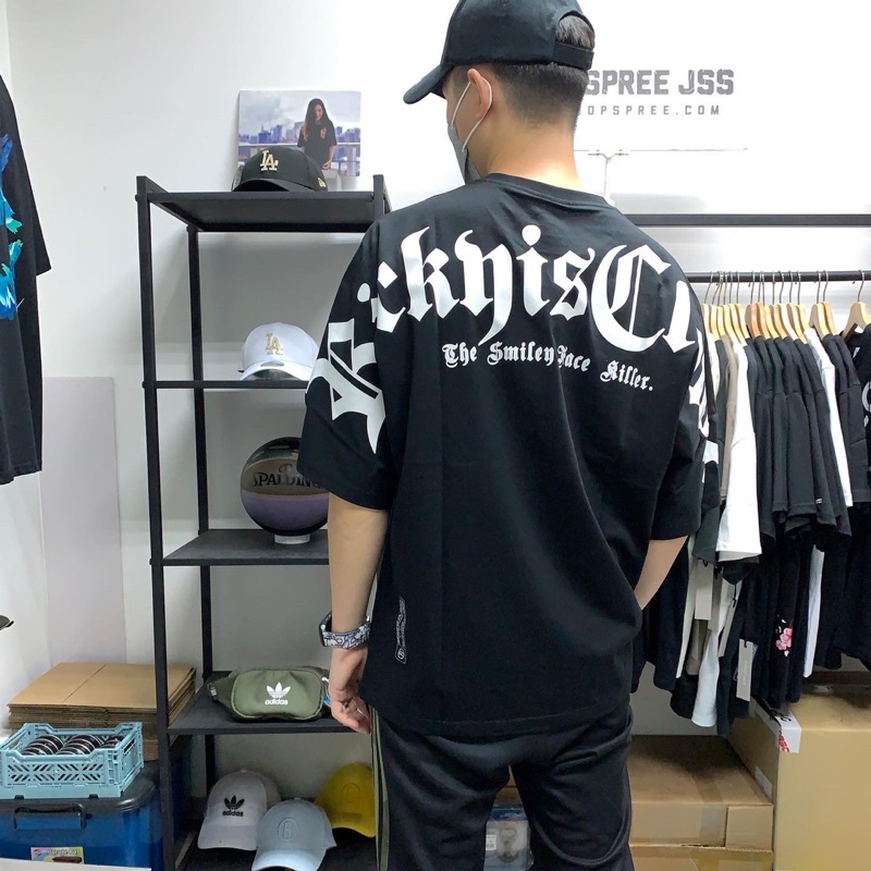 [Jshopspree] Magliette oversize autentiche con logo gotico Rickyisclown