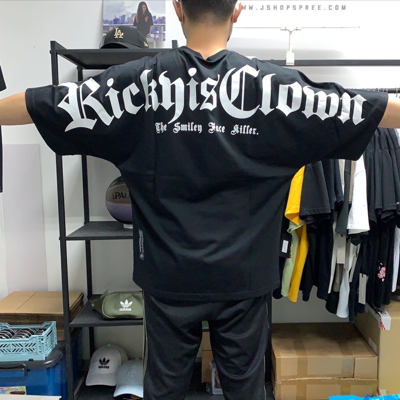 [Jshopspree]Authentic Rickyisclown Gothic Logo Oversized Tees · v4