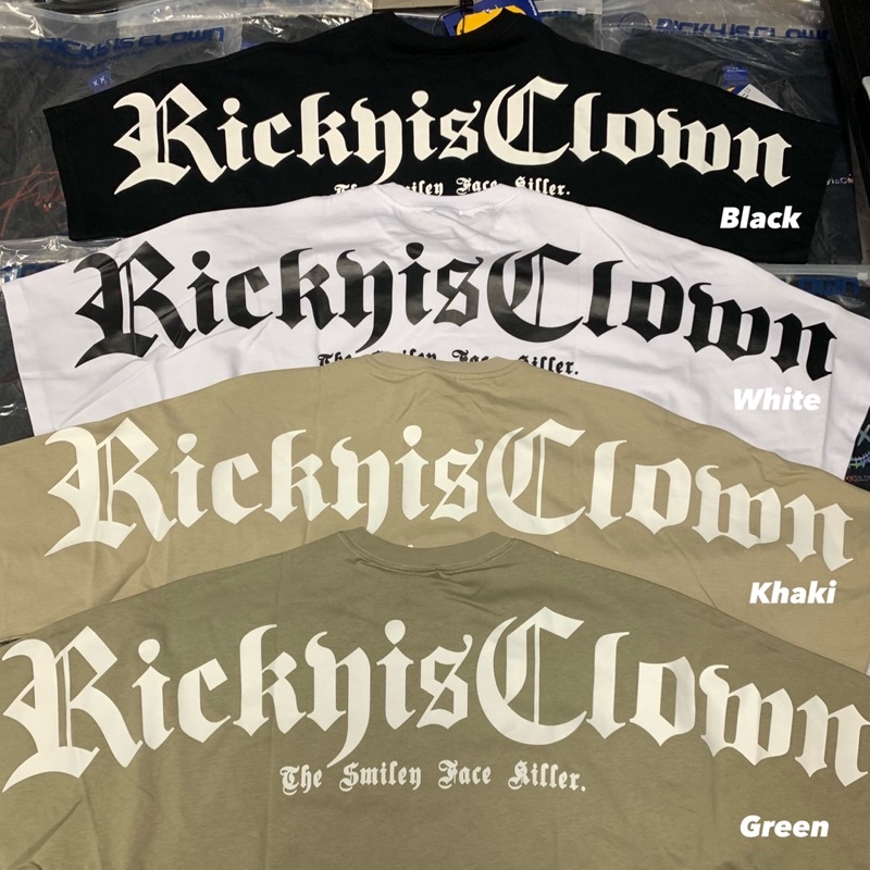 [Jshopspree]Authentic Rickyisclown Gothic Logo Oversized Tees · v4