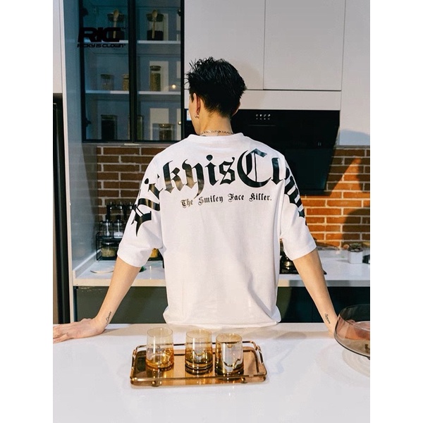 [Jshopspree]Authentic Rickyisclown Gothic Logo Oversized Tees · v4