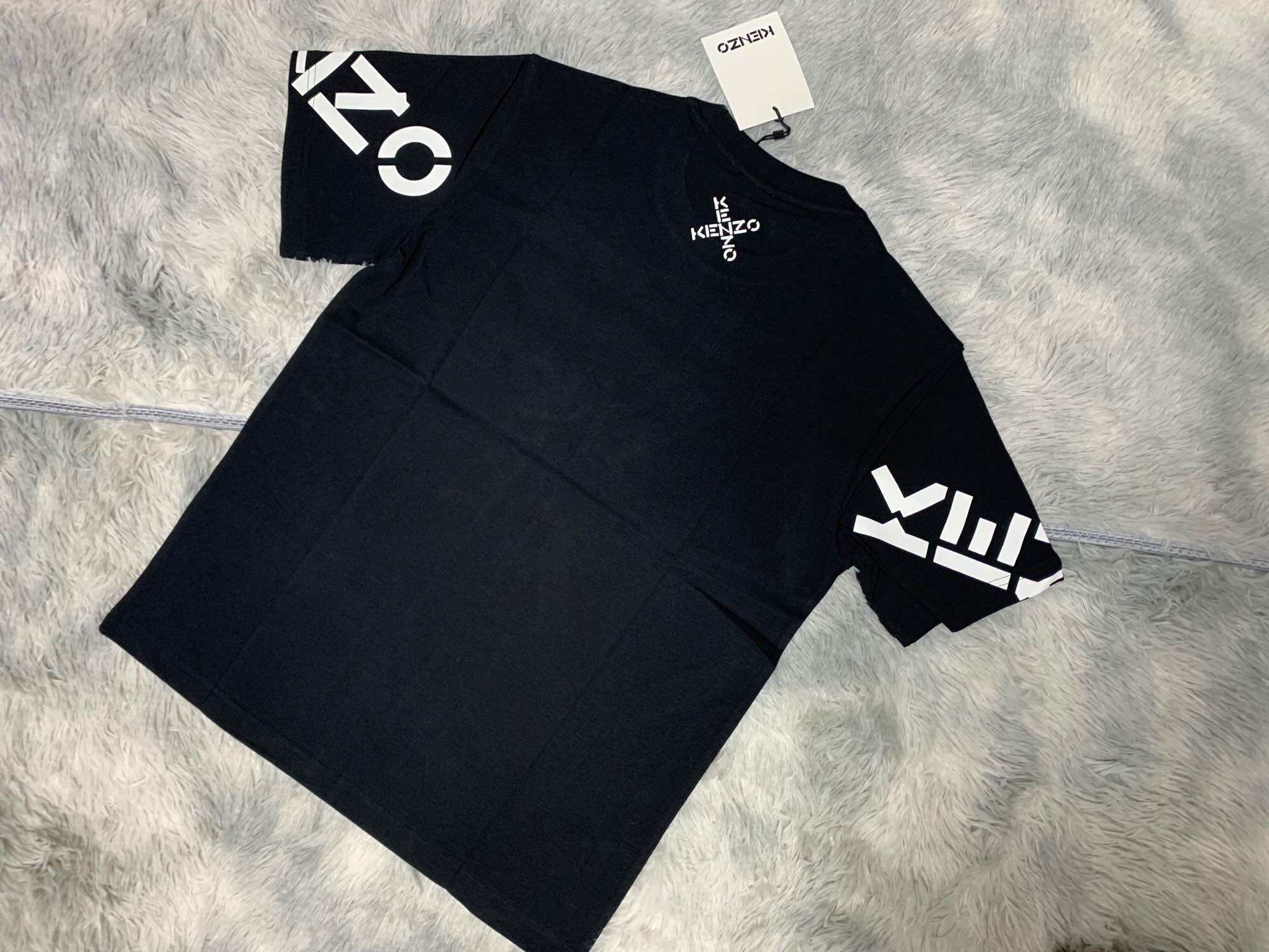 [Jshopspree]Authentic Kenzo Paris Cuff Print Tee · v3