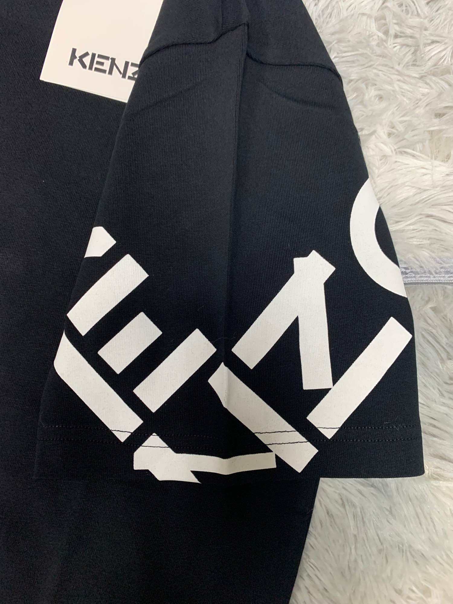 [Jshopspree]Authentic Kenzo Paris Cuff Print Tee · v3
