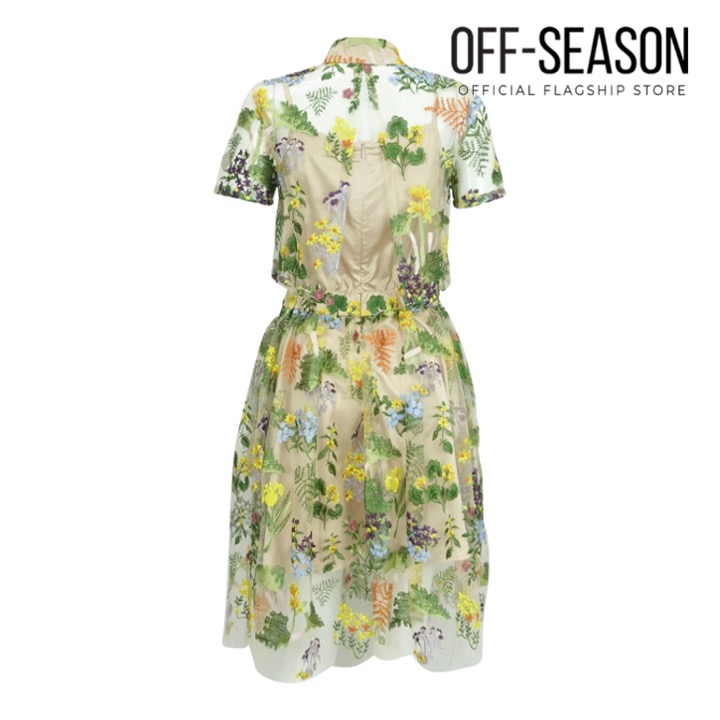 Ausverkauf außerhalb der Saison Jonathan Liang Trailing Jardin Kleid mit Kordelzug