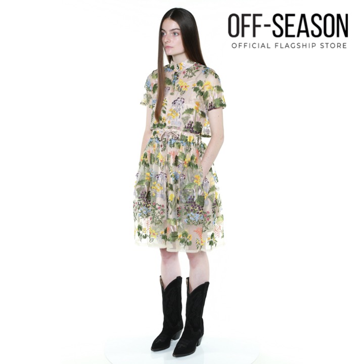 Ausverkauf außerhalb der Saison Jonathan Liang Trailing Jardin Kleid mit Kordelzug