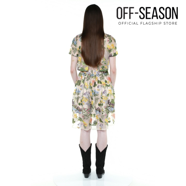 Ausverkauf außerhalb der Saison Jonathan Liang Trailing Jardin Kleid mit Kordelzug