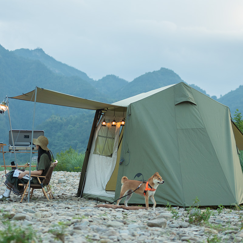 Naturehike outdoor camping 4 persons automatic tent windproof and waterproof Village ridge tent · v9