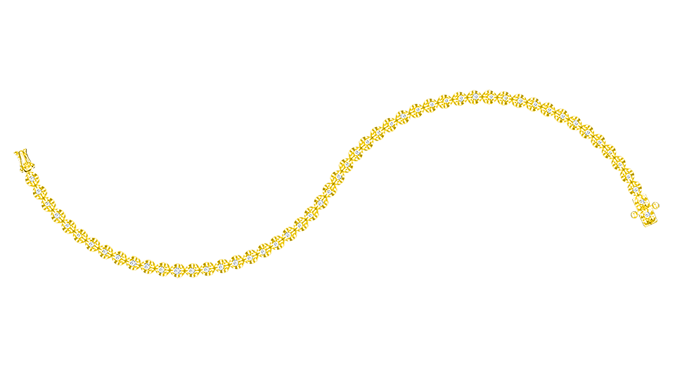 タカジュエリー クレスタ ダイヤモンドブレスレット 18K
