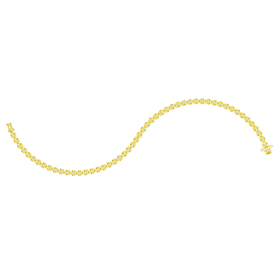 タカジュエリー クレスタ ダイヤモンドブレスレット 18K