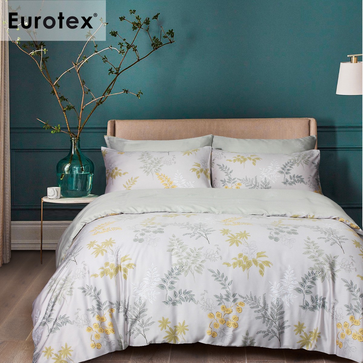 Eurotex Mod Living, 1000 Thread Count, 100% TENCEL™ Fibers, Fitted Bedsheet Set / Bedset, Isadora