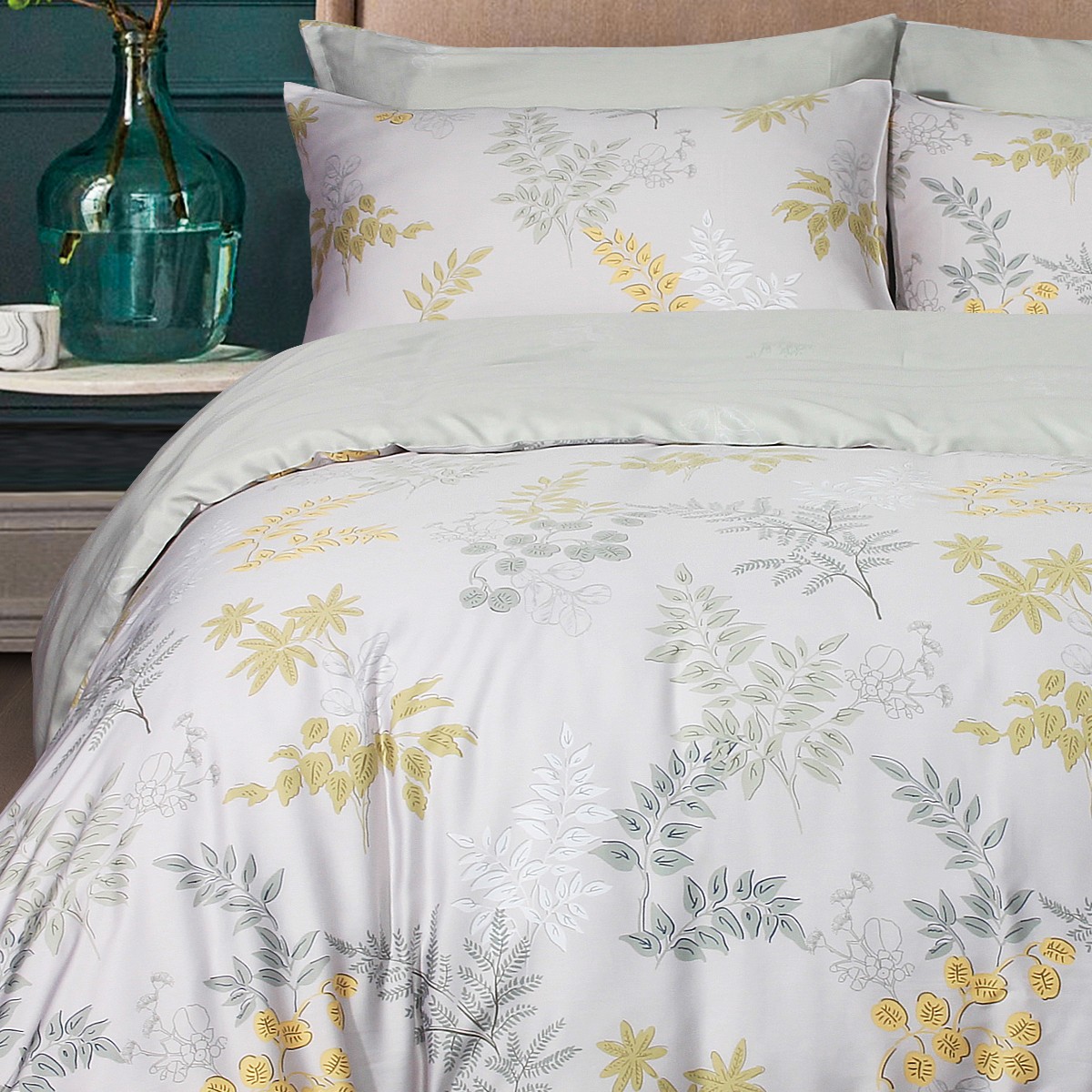 Eurotex Mod Living, 1000 Thread Count, 100% TENCEL™ Fibers, Fitted Bedsheet Set / Bedset, Isadora