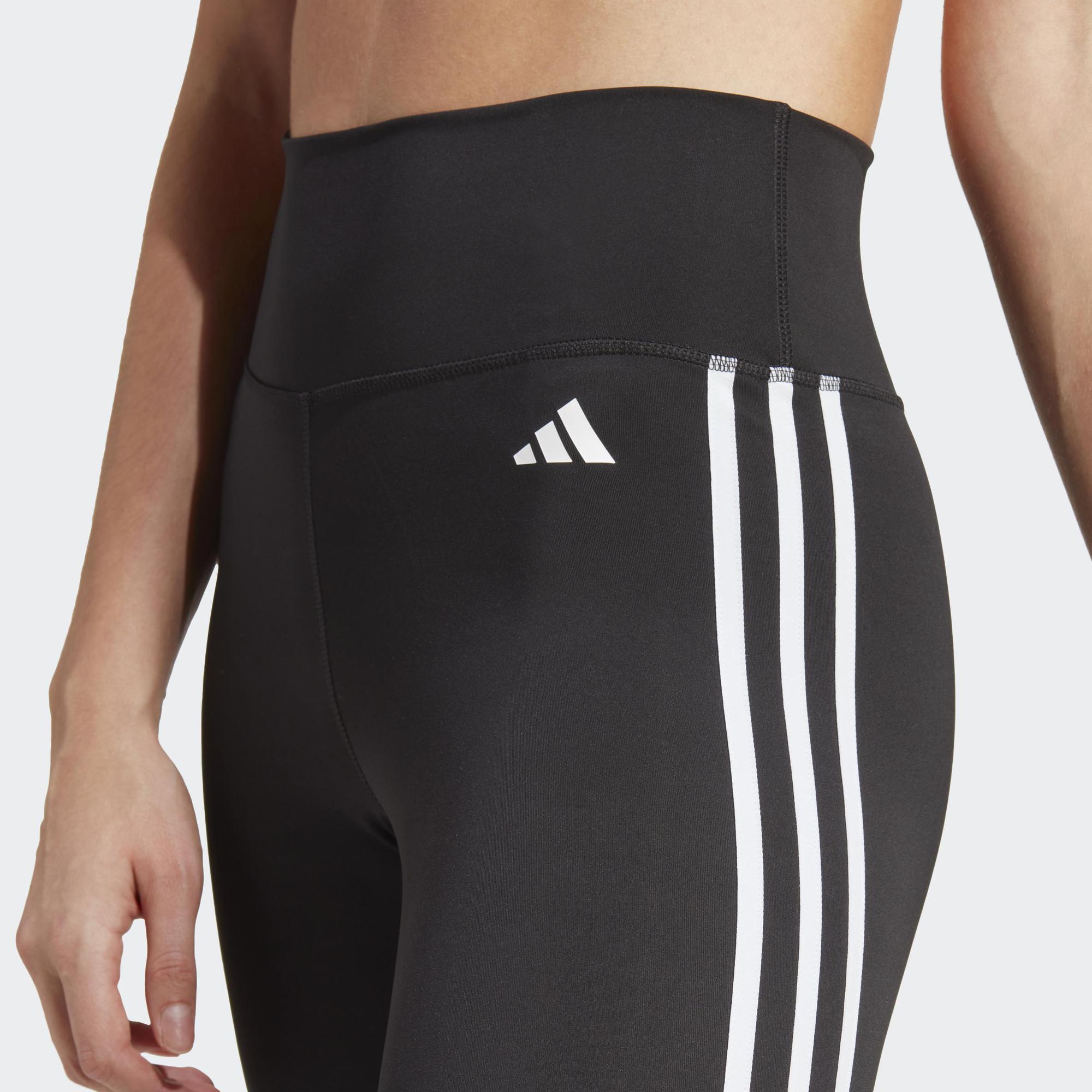 adidas Training Train Essentials 3-Stripes High-Waisted 7/8 Leggings Women Black HT5438 · v2