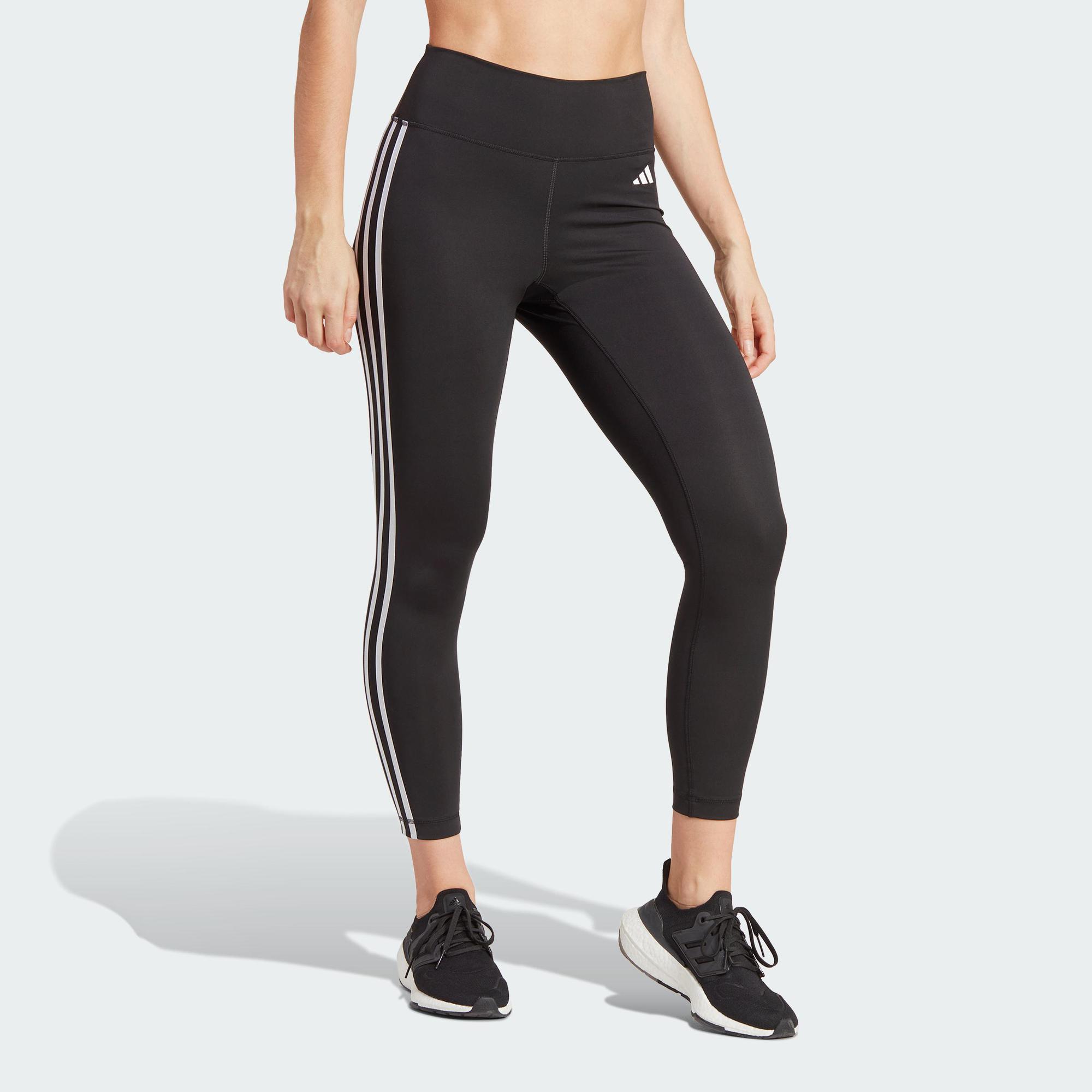 adidas Training Train Essentials 3-Stripes High-Waisted 7/8 Leggings Women Black HT5438 · v2