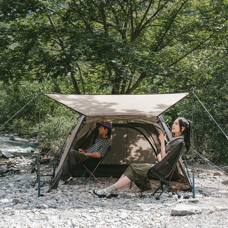 Naturehike one bedroom one living room tent outdoor lightweight camping waterproof windproof double 1-2 person camping tent · v10