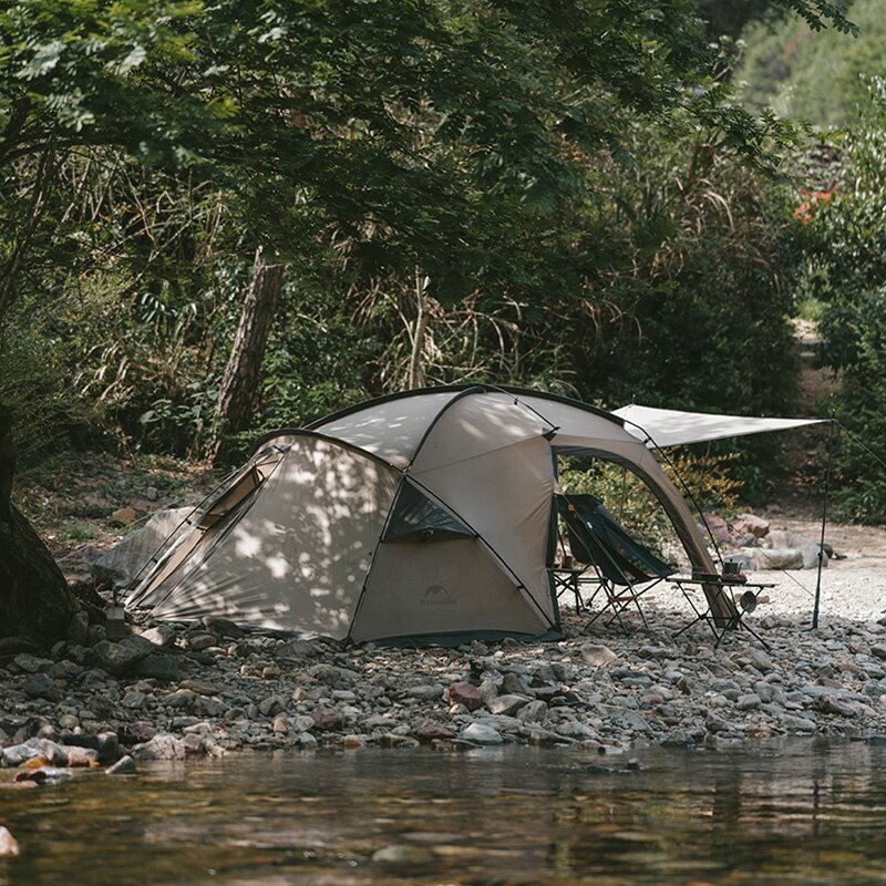 Naturehike one bedroom one living room tent outdoor lightweight camping waterproof windproof double 1-2 person camping tent · v10