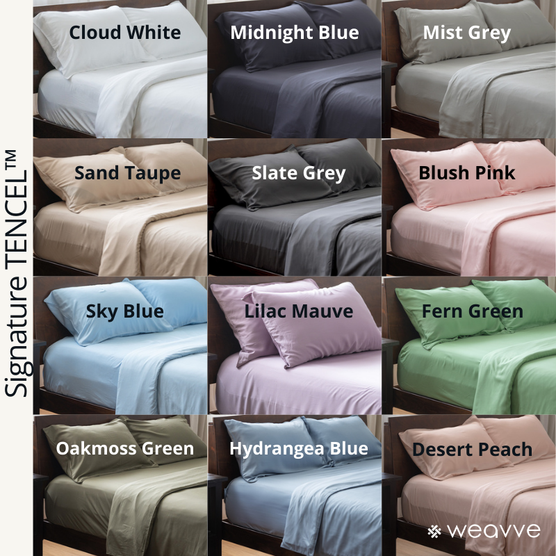 Weavve Signature TENCEL Destek Kılıflı Lastikli Çarşaf Seti (Lastikli Çarşaf+Yastık Kılıfı+Destek Kılıfı)