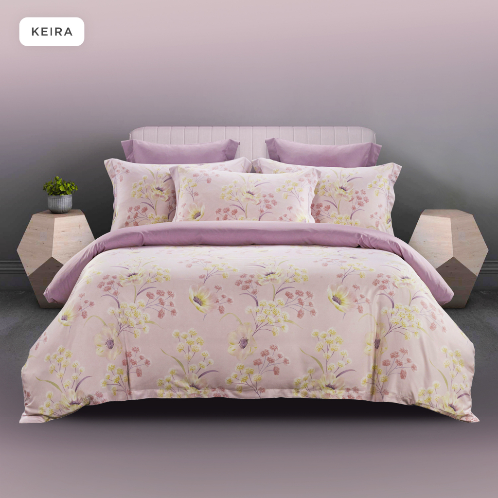 (Quilt Cover Set) Horgen Silky Soft Series 100% Tencel Print Quilt Cover Set · v3