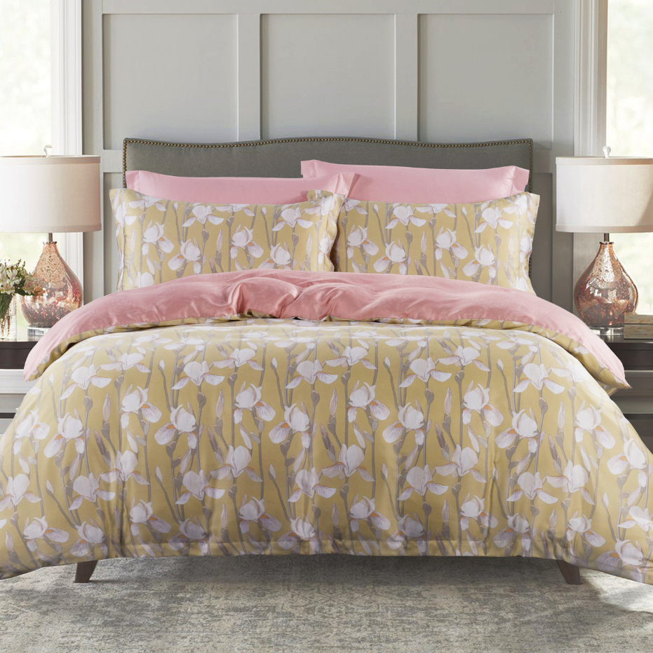 (Quilt Cover Set) Horgen Silky Soft Series 100% Tencel Print Quilt Cover Set · v3