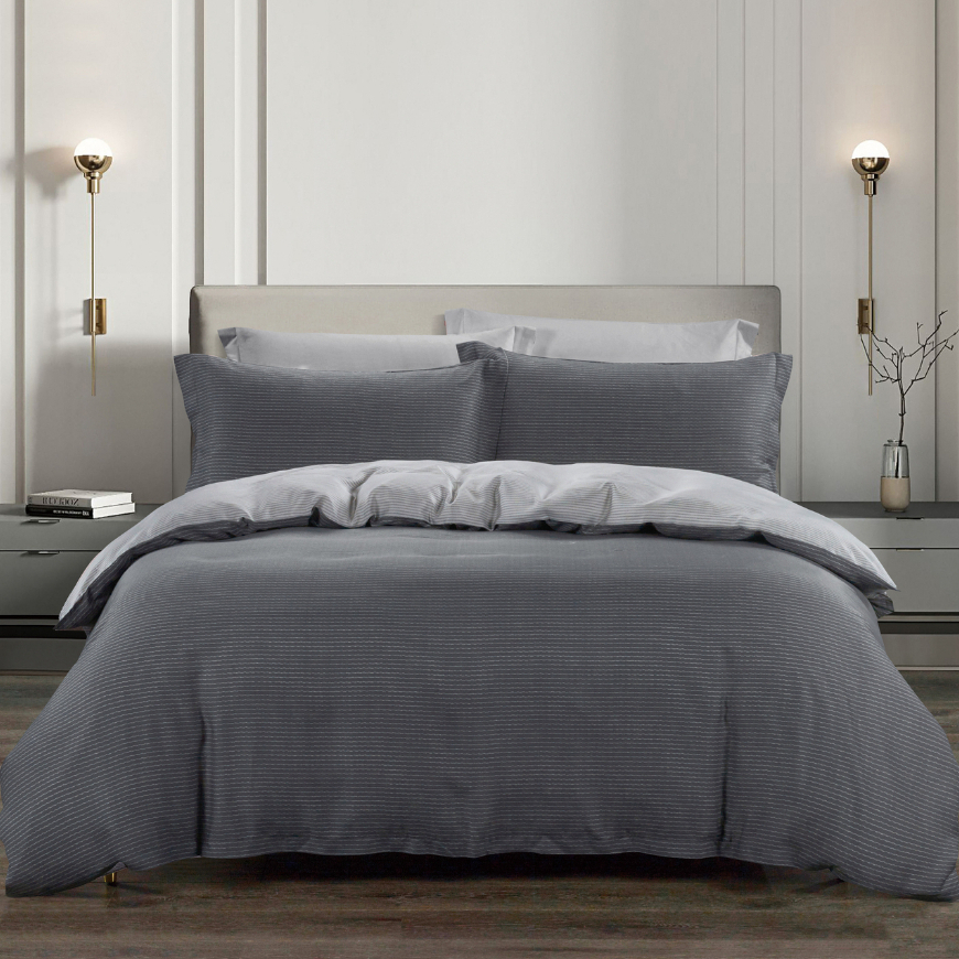 (Quilt Cover Set) Horgen Silky Soft Series 100% Tencel Print Quilt Cover Set · v3