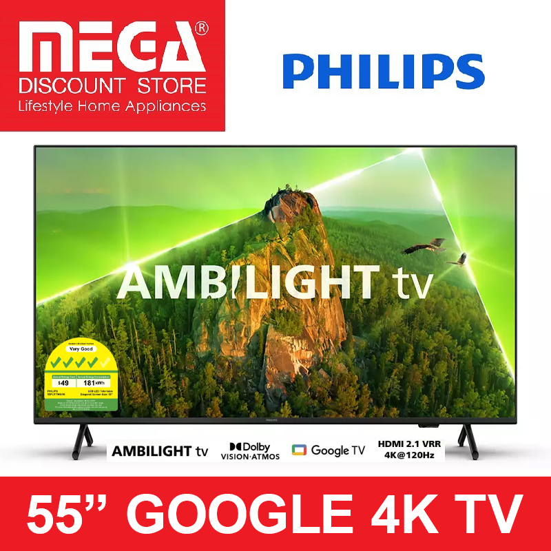 PHILIPS 55PUT7908 AMIBILIGHT 4K GOOGLE SMART TV DA 55"