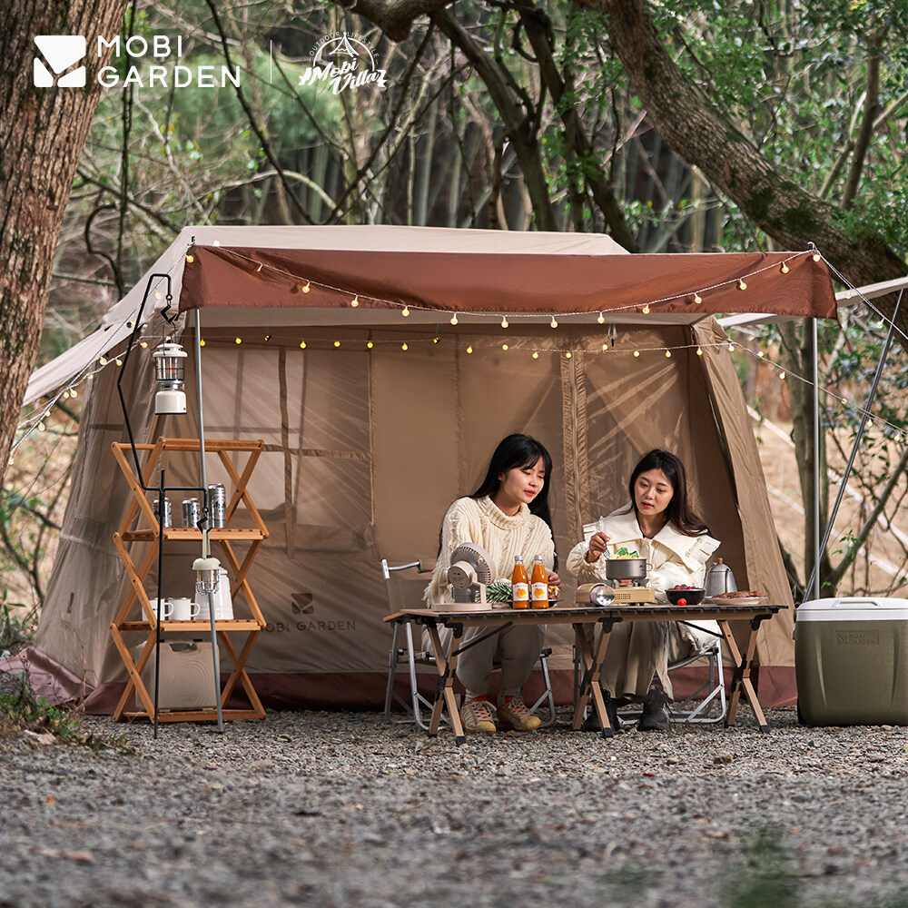 MOBI GARDEN Camping Instant Tent Automatic Tent Large Space Waterproof Picnic Outdoor · v49