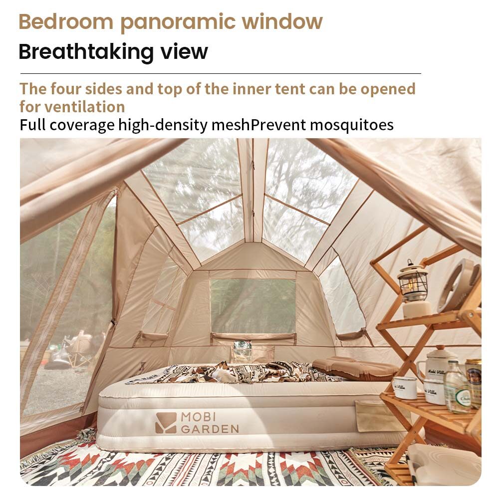 MOBI GARDEN Camping Instant Tent Automatic Tent Large Space Waterproof Picnic Outdoor · v49