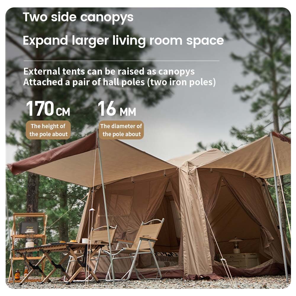 MOBI GARDEN Camping Instant Tent Automatic Tent Large Space Waterproof Picnic Outdoor · v49