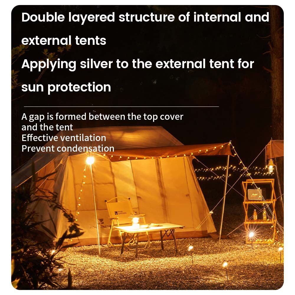 MOBI GARDEN Camping Instant Tent Automatic Tent Large Space Waterproof Picnic Outdoor · v49