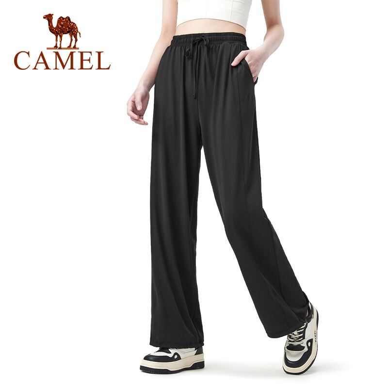 Camel Damen-Sonnenschutzhose mit UPF 50, schnell trocknende, lockere Hose aus Ice Silk