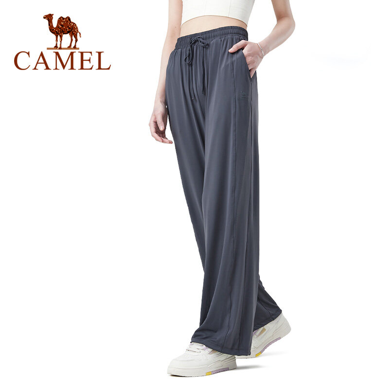 Camel Damen-Sonnenschutzhose mit UPF 50, schnell trocknende, lockere Hose aus Ice Silk