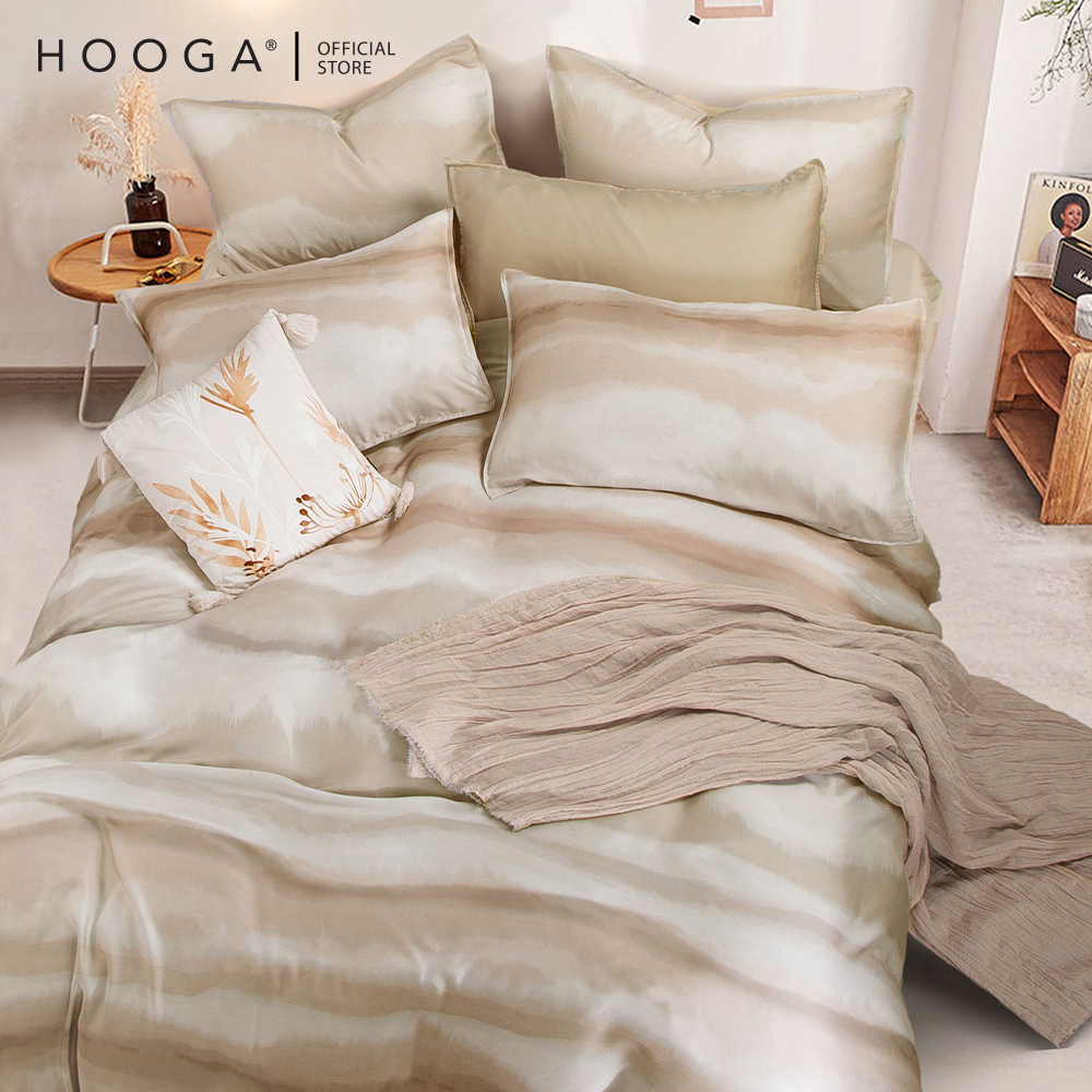 طقم غطاء لحاف سرير من Hooga Faythe 900TC Tencel