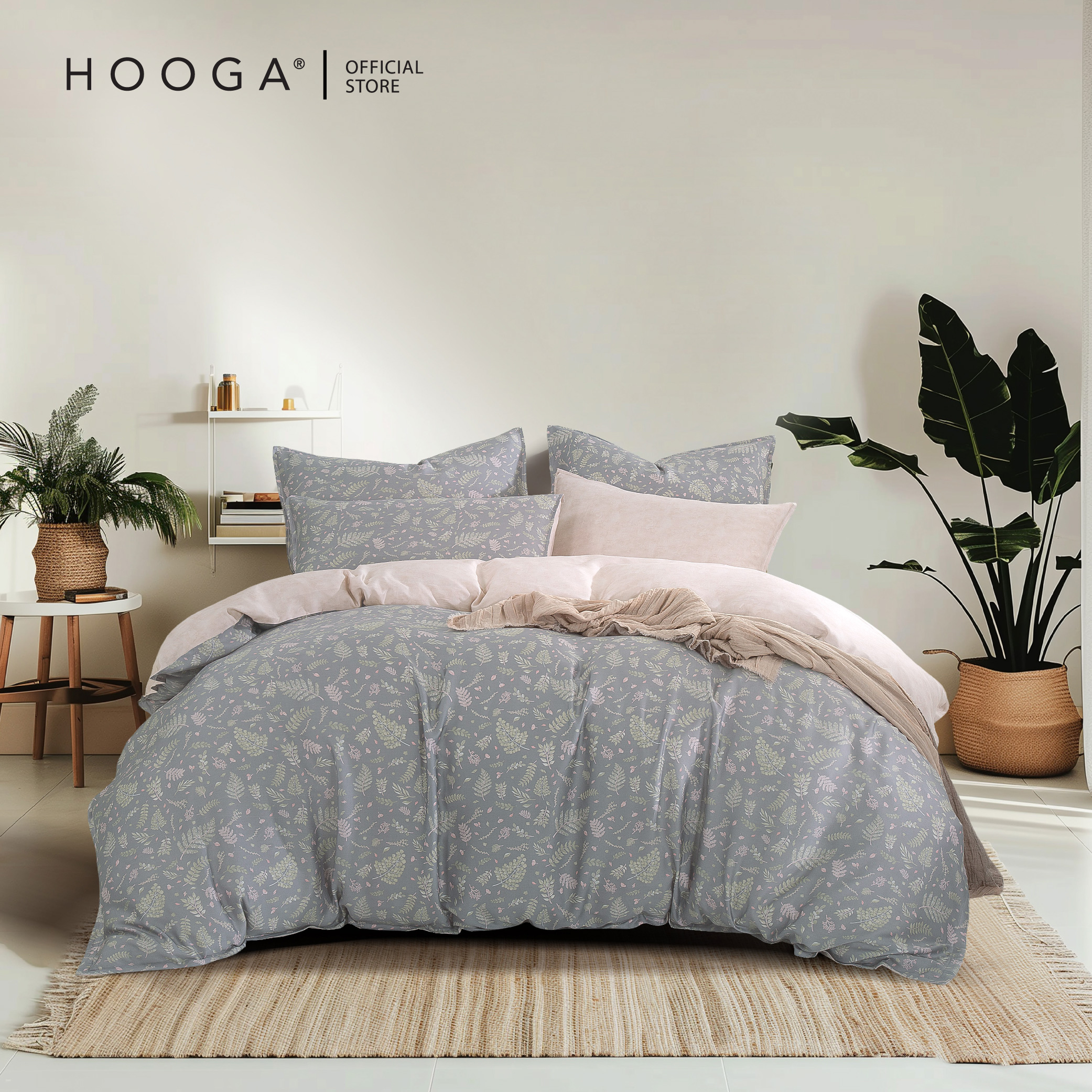 طقم غطاء لحاف سرير من Hooga Faythe 900TC Tencel